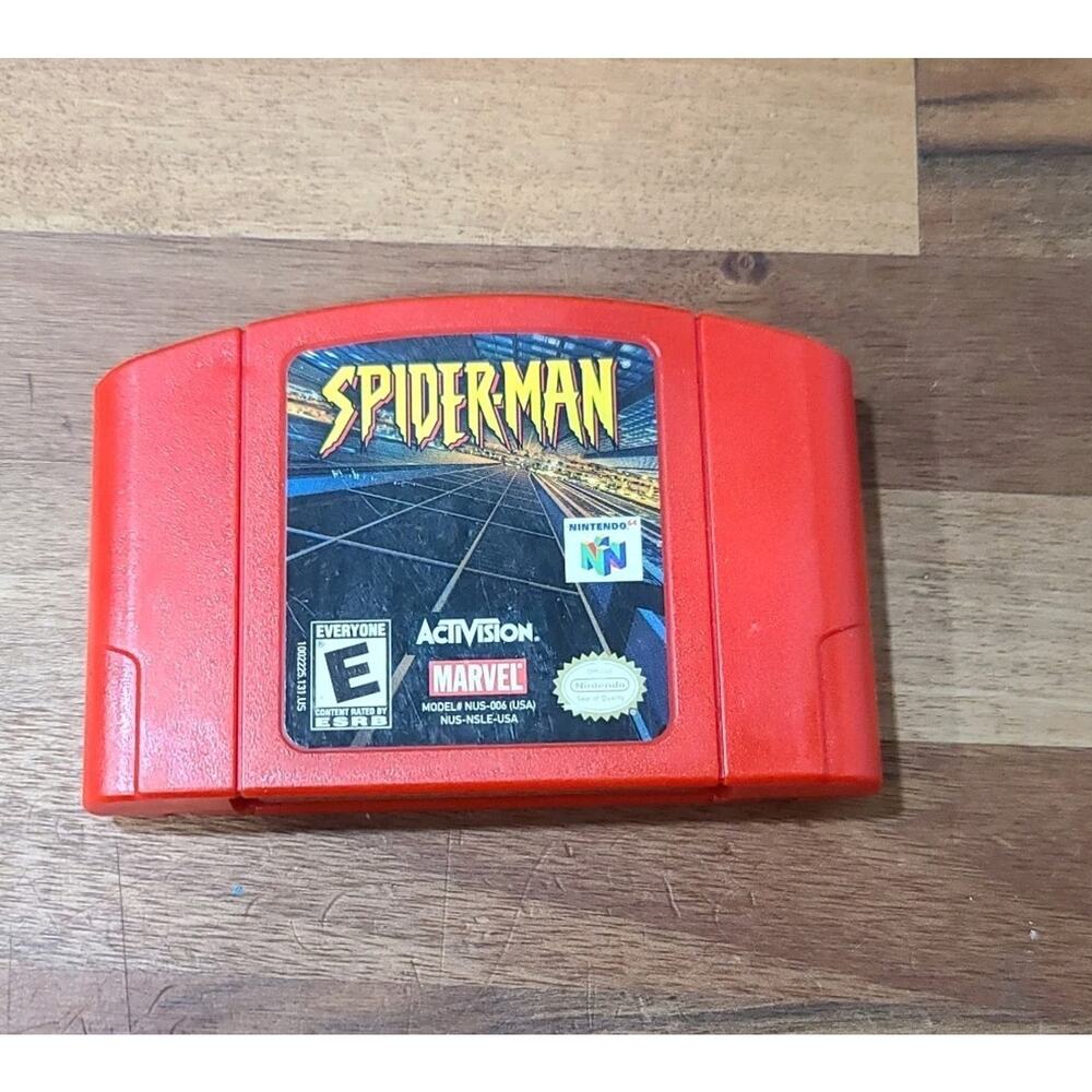 Spider Man Nintendo 64 N64 Authentic Cleaned Tested Retro Marvel Super Hero Kids
